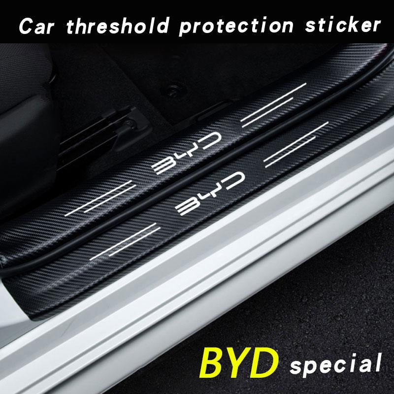 Sill Pedal Rear Bumper Protection Stickers For BYD M6 G3 G5 T3 13 F3 F0 S6 S7 E5 E6 L3 Tang Yuan Atto3 Song Covers Accessories