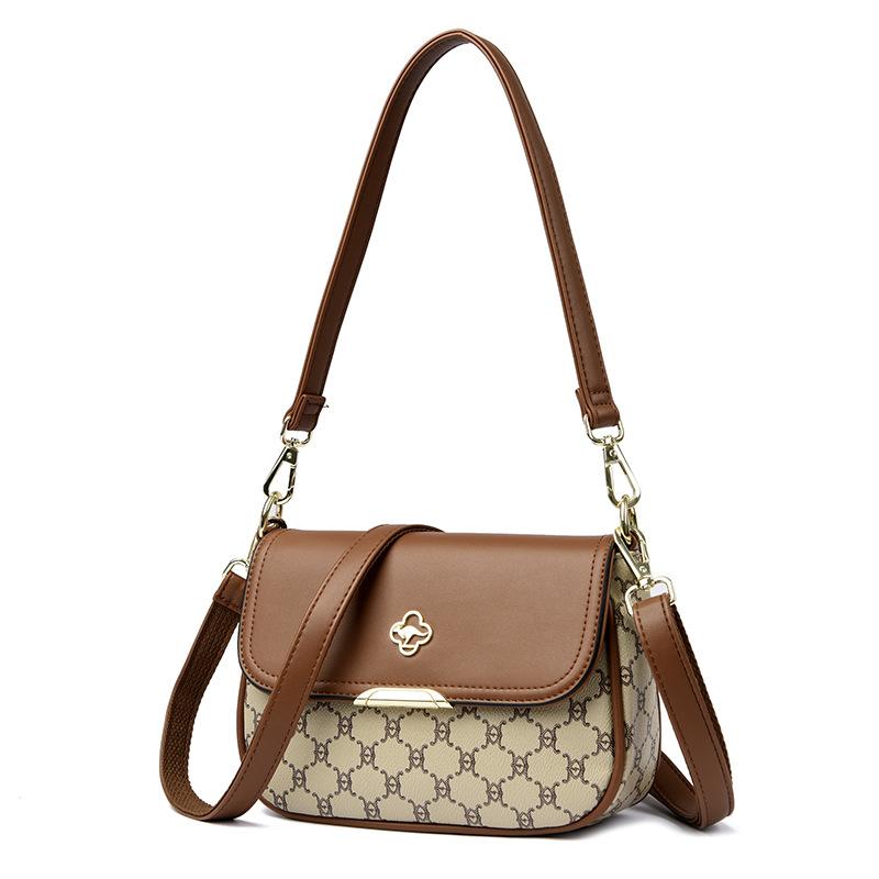 Versatile Simple Single-shoulde Fashionable and Stylish Saddle Women's Crossbody Bag