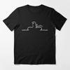 Happy Fashion T-Shirts La Linea Die Linie Osvaldo Cavandoli TV Unisex WoUnisex Stil Streetwear T-Shirt Rundhals Lässige Oberteile Camisetas