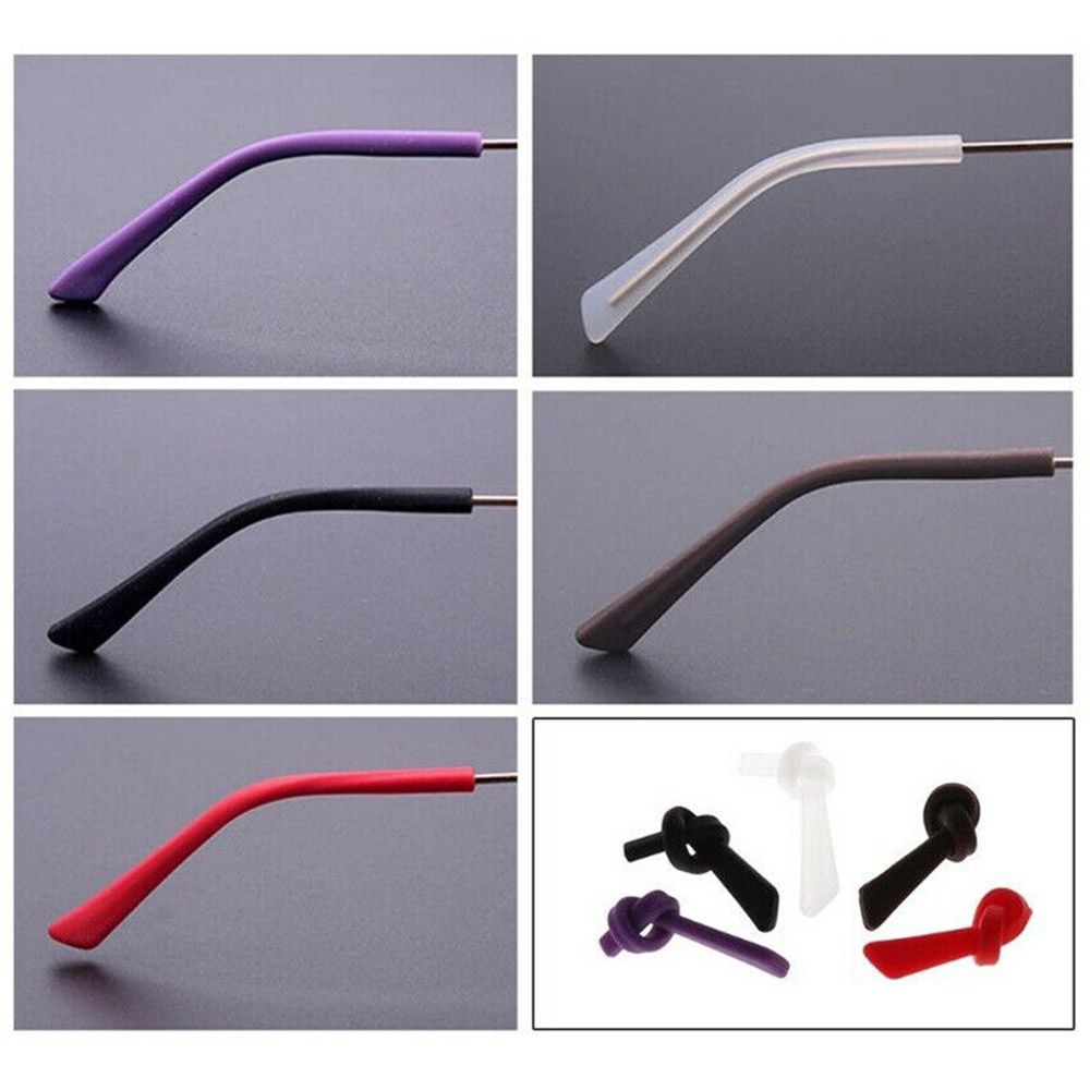 Square Grips Silicone Tubes Ear Hook Temple Tips Glasses Ear