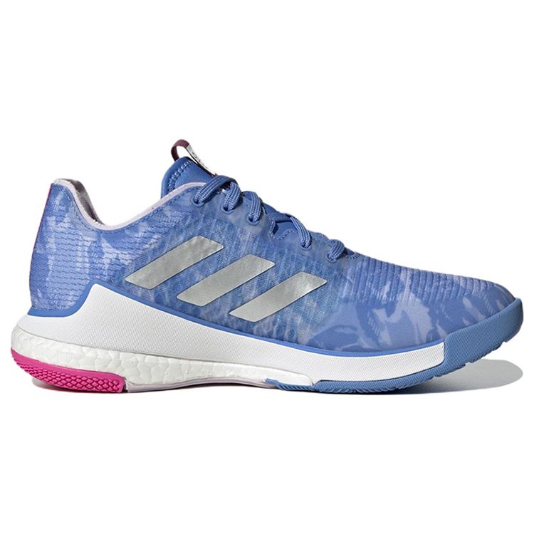 Adidas Crazyflight Comfortable Soft Non-Slip Durable Lightweight Low-Top Volleyball Shoes Women Sneakers Blue White HR0630