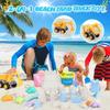 Toys Beach Sand Toys For Toddlers Sandbox With Excavator Truck Collapsible Sand Bucket Castle Building Kit Animal Molds Mesh Bag
