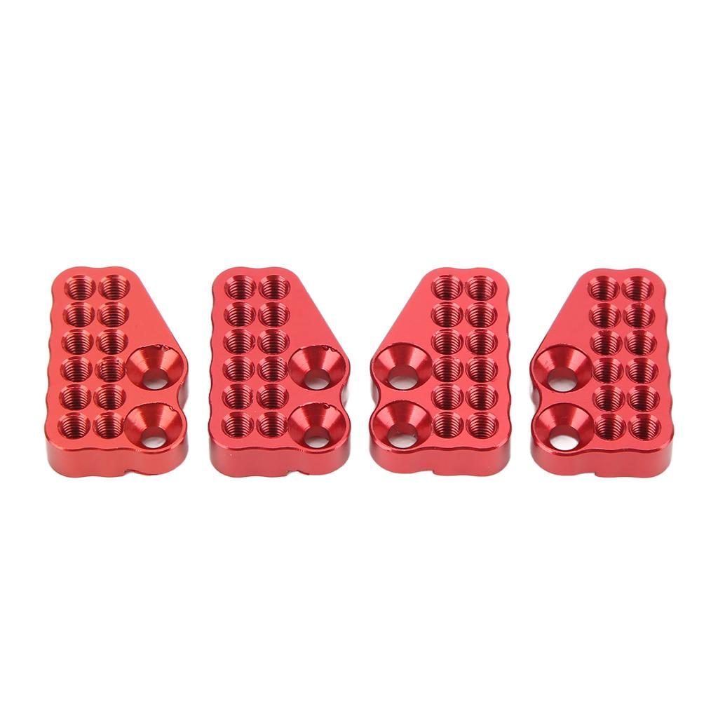 4 buc Metal Poros Amortizor Față Spate Coduri Fixe pentru Axial Capra 1.9 UTB AXI03004 Mașină RC Roșu