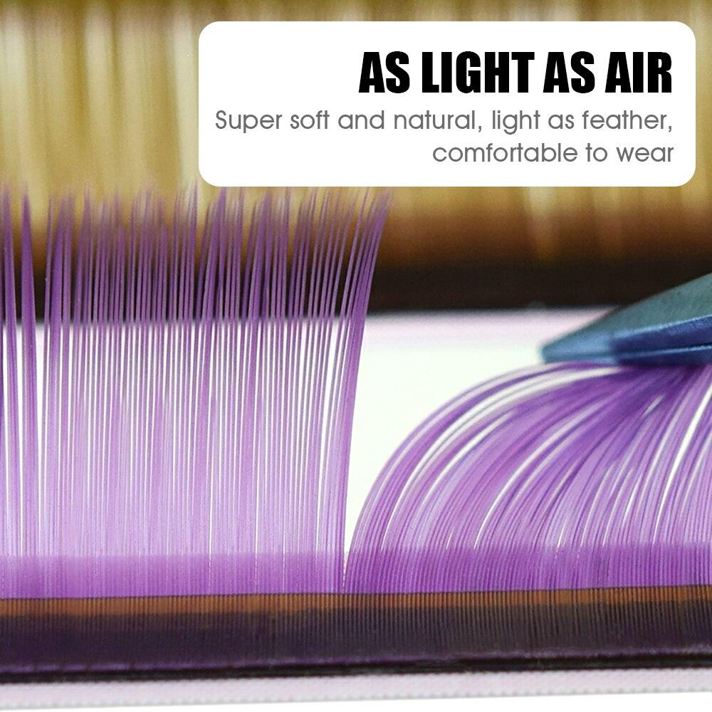 16 Rows Mixed Color Classic Eyelash Extenisons Russian Volume Colorful Lashes Faux Mink Natural Soft Eyelashes Makeup WBL