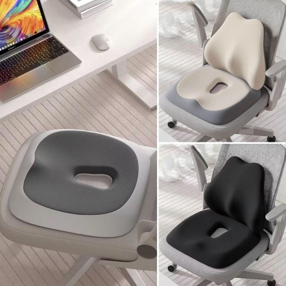 Non-Slip Bottom Seat Cushion Ergonomic Design Posture Support Cushion for Long Sitting