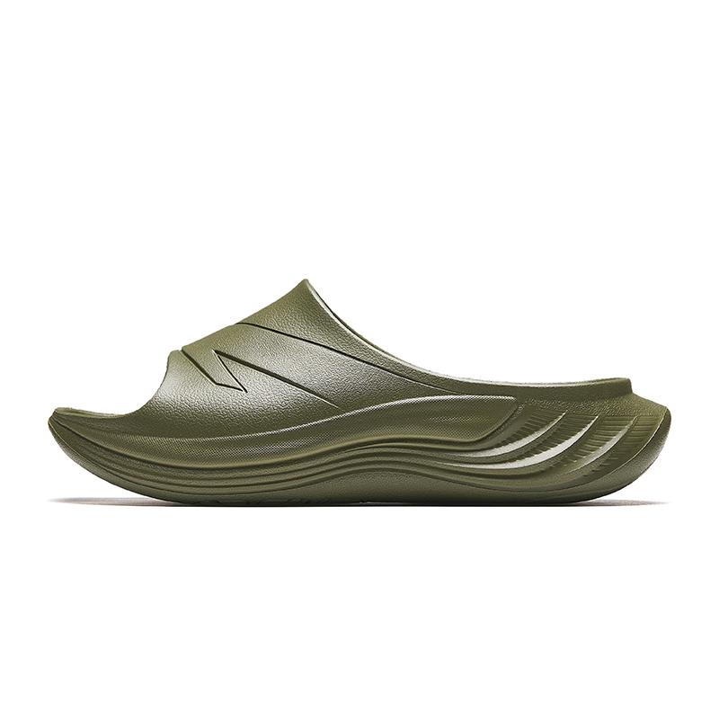 New Anta Cushioning, Slip Resistant, Odor Resistant Slide Slippers Men's Green 112538528-5
