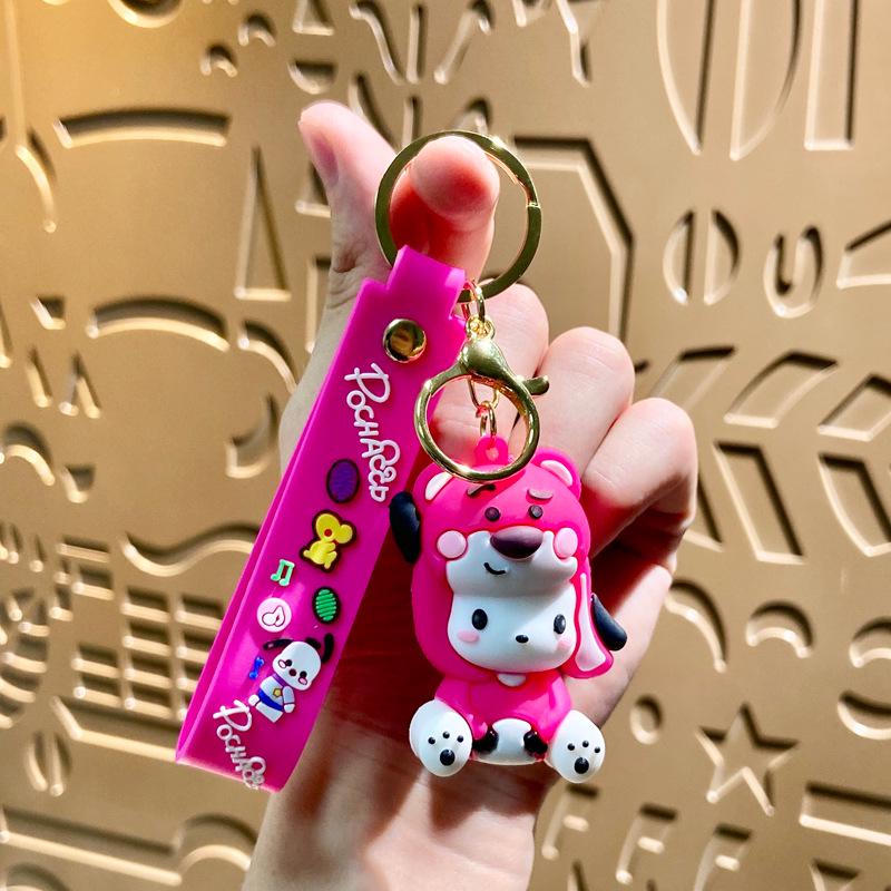 Sanrio Pochacco Cartoon Keychain Bag Pendant Ornament