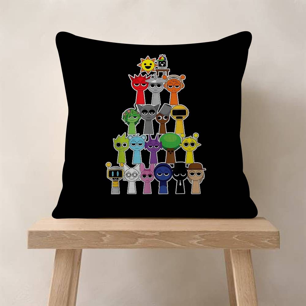 Game SSprunki Fun Personalized Pillow Dust Cover Bedroom Kids Party Decoration Pillowcase Birthday Children Gift