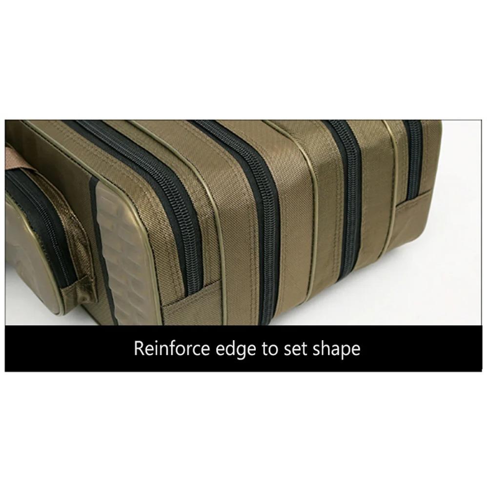 80cm/90cm/100cm/120cm Sacos para Cana de Pesca Impermeáveis 3/4 Camadas Estojo de Armazenamento para Carretilhas de Pesca Bolsa para Equipamentos e Iscas Mochila de Grande Capacidade
