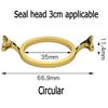 Wax Seal Metal Mold Holder Wax Seal Stamp Rings Metal Sealing  Round Flower Heart Wedding Shape for Card Making Supplies SB037