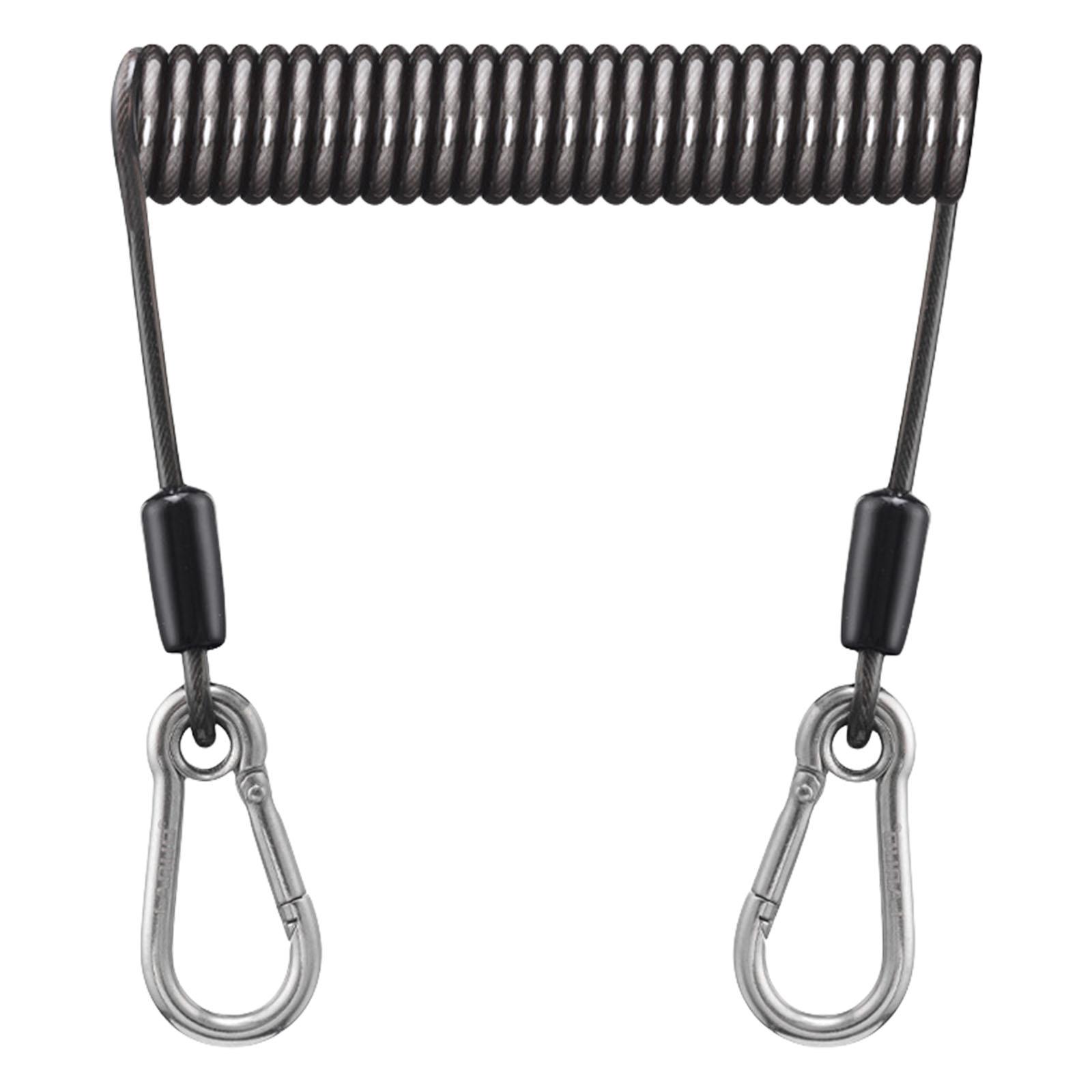 

Эластичный шнур с защитой от потери для рыболовных многоцелевых инструментов, рыболовный страховочный шнур, втягивающийся спиральный шнур с карабином B