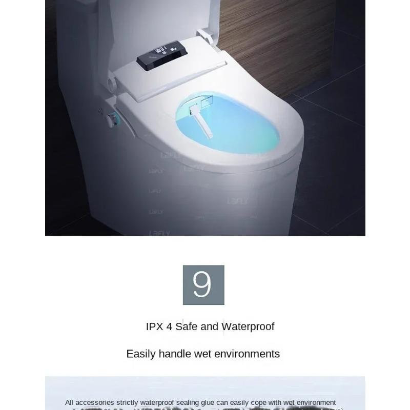 Smart Automatic Bidet Toilet Seat with Heating Function - Universal Fit for U-Shaped & D-Shaped Toilets