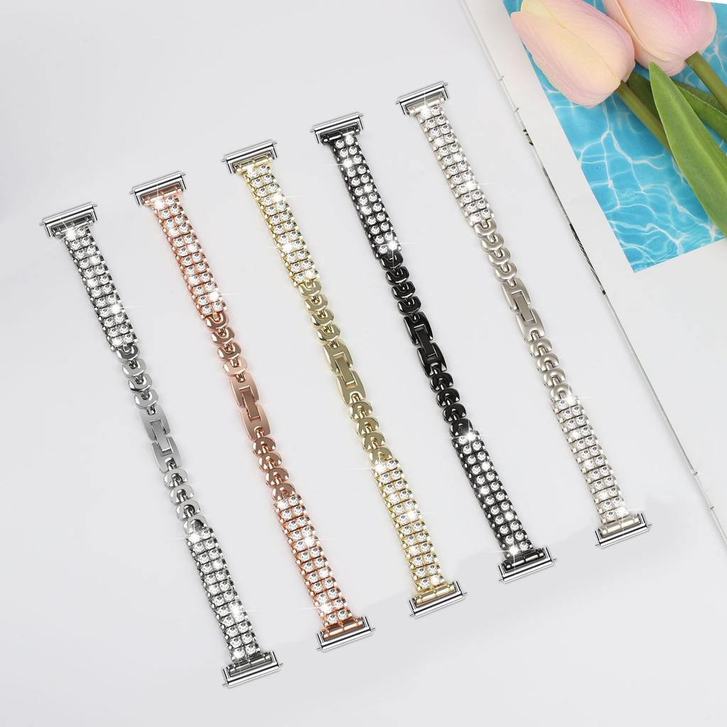 18mm Diamond Strap For Huawei Watch GT4 41mm Women Bracelet For Garmin Vivoactive 4S Venu 3S 2S Forerunner 255S 265S Watchband
