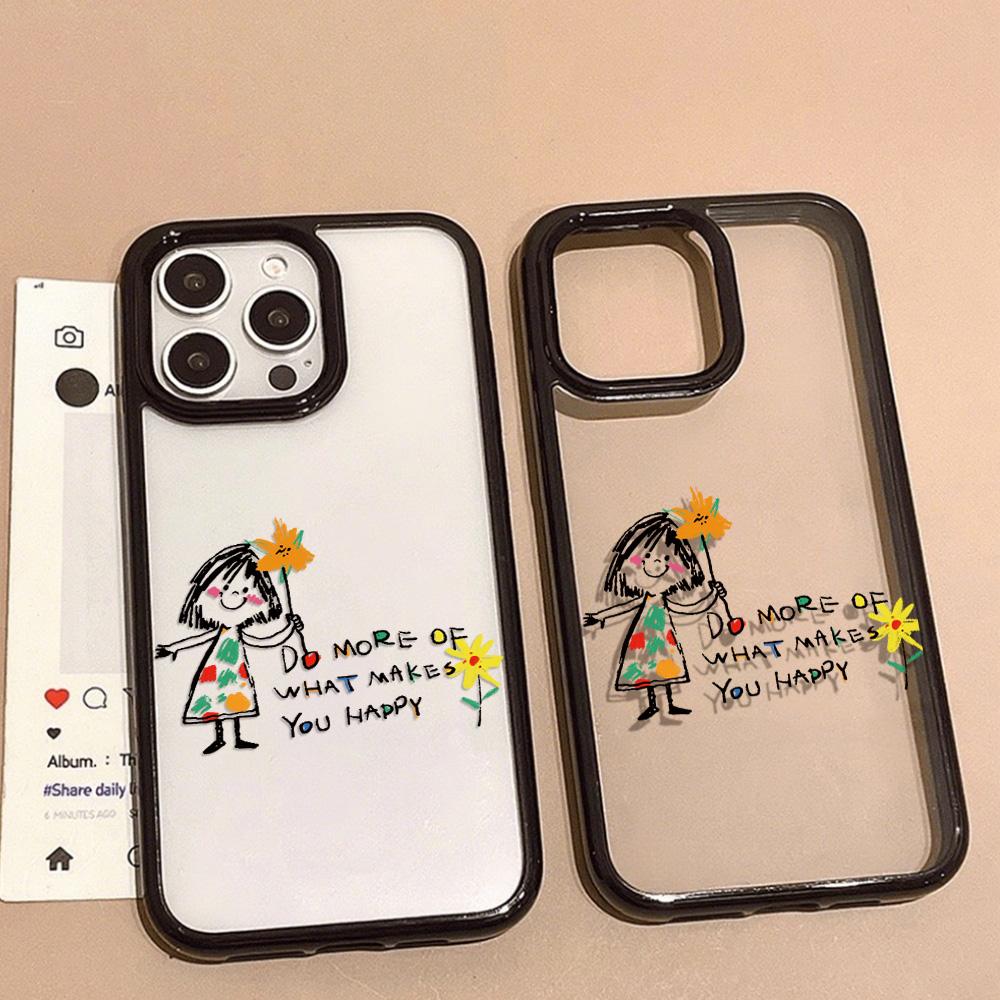 Acrylic Phone Case for iPhone 11 12 13 14 Pro 12 14 16 Pro Max for Samsung A16 A36 A56 S24 FE High-quality Painted Anti-fall Mobile Phone Case