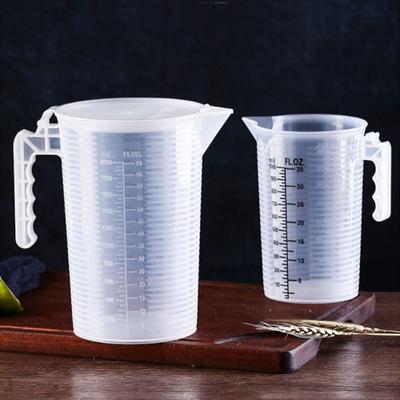 With Lid Coffee Shop Baking Accessories Water Jug Water Container Kitchen Tool Measuring Cup
