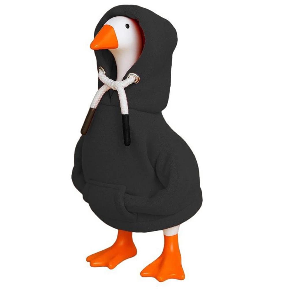 Fabric Hoodie for Desk Goose Measuring 7 Inches Combines Comfort and Durability To Enhance Desk Decor with a Playful Appearance
