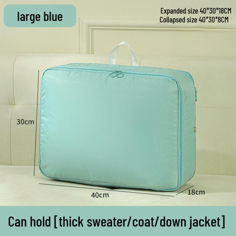 Expandable Double-Layer Waterproof Garment Bag for Travel and Home Storage