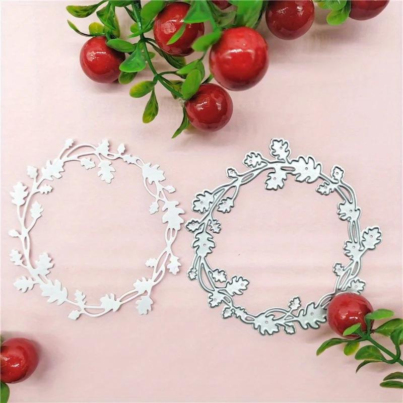 Metal Cutting Dies Cut Mold Wreath Decoration Scrapbook Paper Craft Knife Mould Blade Punch Stencils