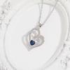 Cross New Irregular Interlocking Heart Pendant Necklace - Women's European & American High-End Celebrity Style