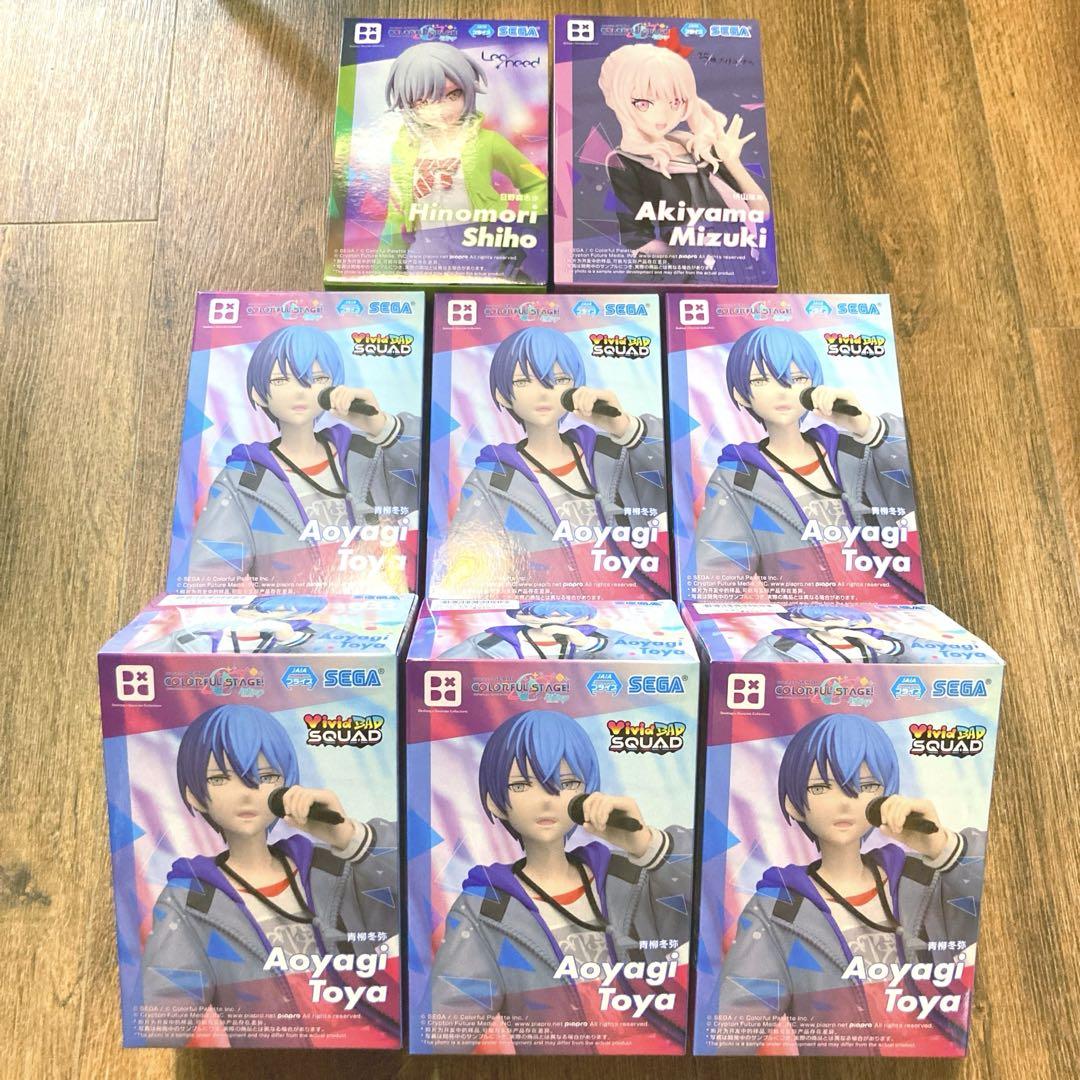 

[USED] Project Sekai Desktop Figures Aoyagi, Akiyama, Hinomori (8 pieces)