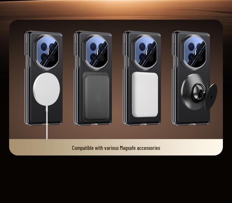 Huawei Matex7 Collector's Edition Magnetic Foldable Phone Case - Full Coverage, Anti-Drop, Double Central Axis Lens Protection