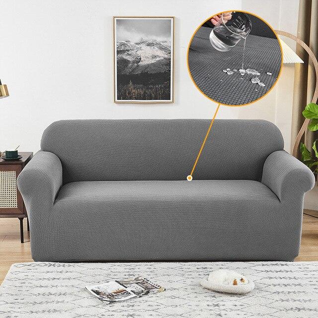 Waterproof Sofa Cover Armchair Slipcover 1/2/3/4 Seater Cover Polar Fleece Sofa Cover Furniture Protector for Home Living Room