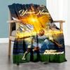 Couverture Personnalisée Mbappé Cadeau Couverture Personnalisable Douce Confortable Jeté Pour Sieste Fauteuil de Bureau Salon Décoration Intérieure Pour Toutes les Occasions