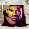 1PC A Basketball Legend Flannel Blanket Gift, Suitable for Both Men And Women, Soft Ideal for Beds And Sofa, Birthday Or Christmas Gift