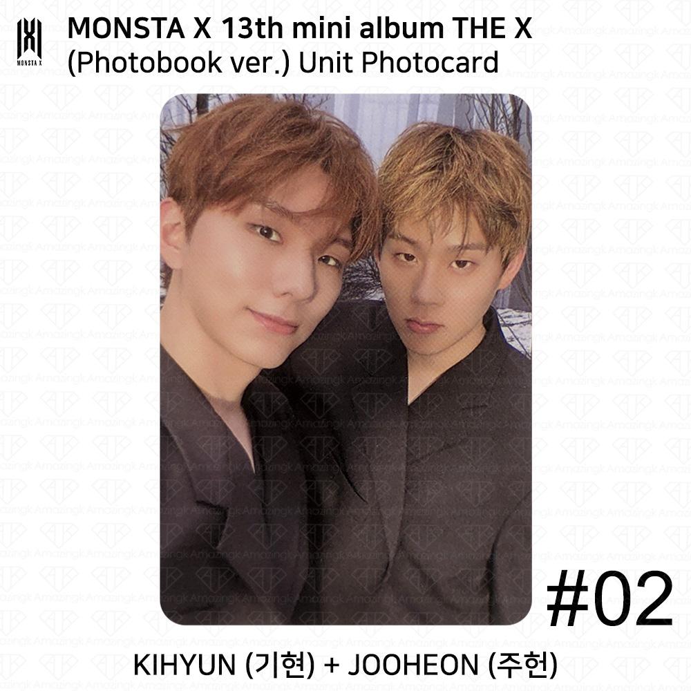 Monsta X The 13th Mini Album THE X Photobook Ver UNIT Bookmark Official Photocard