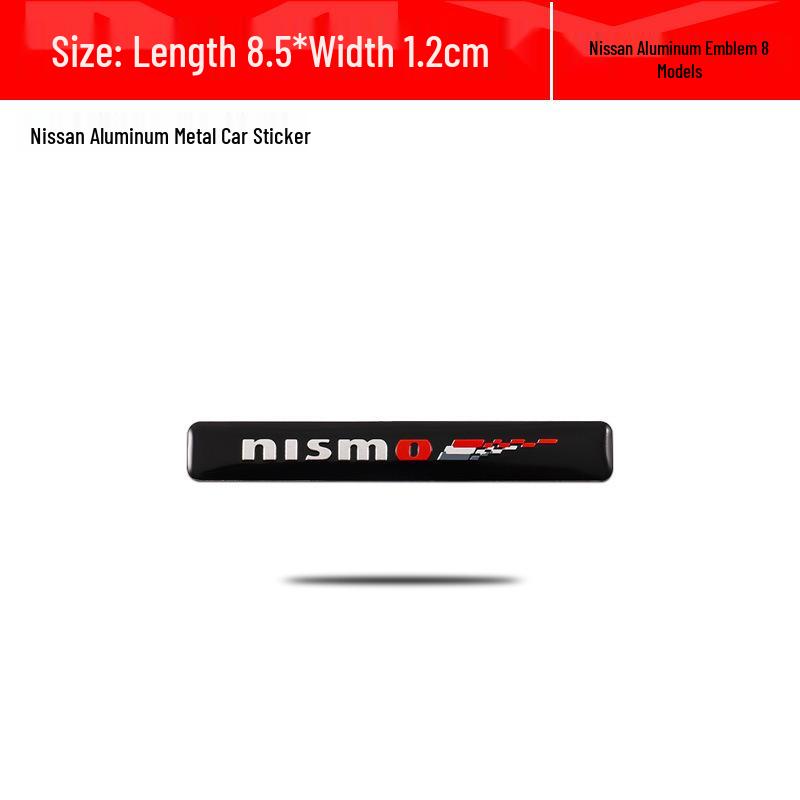 Nissan Sylphy, Qashqai, Teana, X-Trail, Kicks Nismo Aluminiowa Naklejka Samochodowa