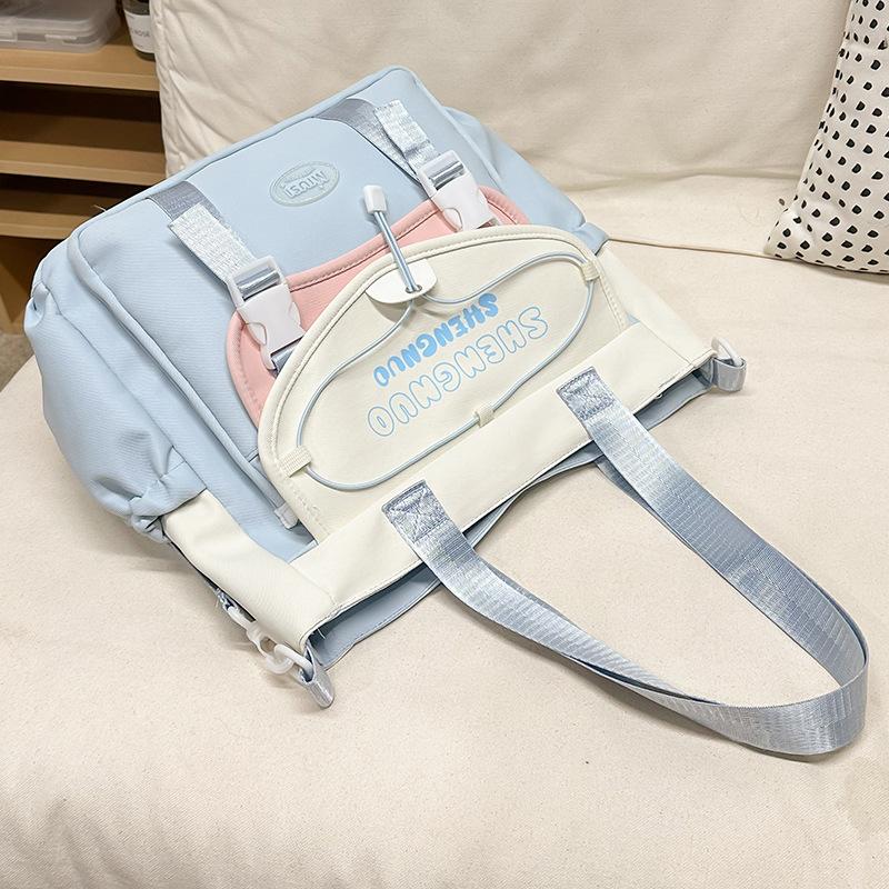Children's school bag Elementary school girl Junior high school student High school cute girl tutoring bag Backpack fashion backpack