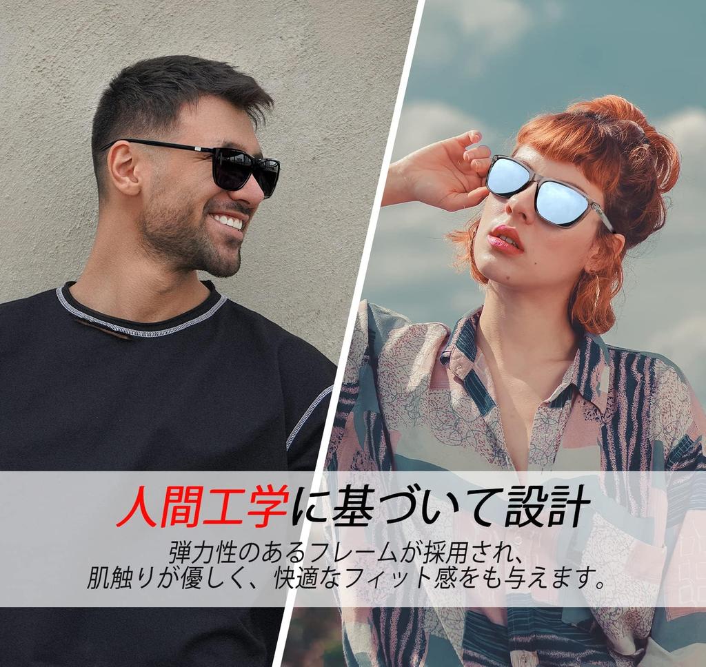 [Joopin] Polarized Sunglasses for Men and Women, Retro Style, UV Protection, Classic, Ultralight, AL-MG Alloy, Sports Sunglasses for Fishing,