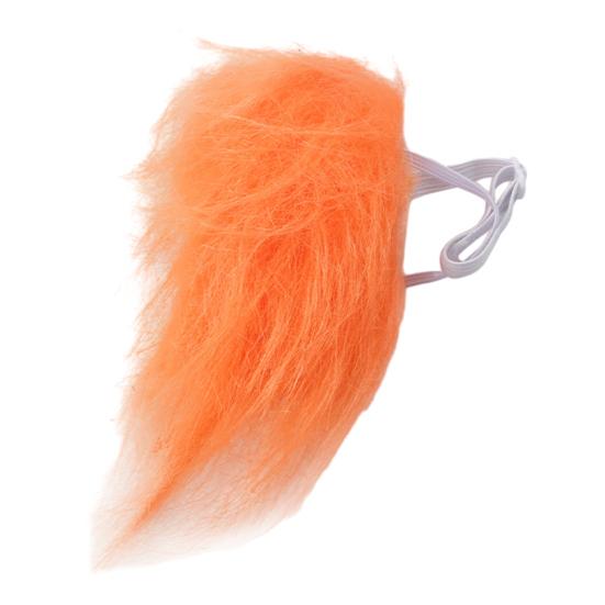 Orange Pet Wig Cat Cosplay Wig Funny Pet Wig Hair with Adjustable Elastic Bands for Halloween Christmas Party Costume Accessory