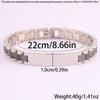 Stainless Steel Strap   Men's and Women's Gentleman's Temperament Retro Bent Brand Strap  Jewelry 