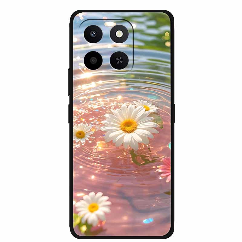 Phone Case For Honor X7D Honor 400 Smart Honor Play10T 5G Soft Silicone TPU Protector Shell Cartoon Gift Anime Funda Flower Capa