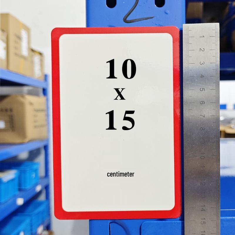 Erasable Magnetic Whiteboard Name Tag – Reusable Write-on Sticker for Fridge or Blackboard.