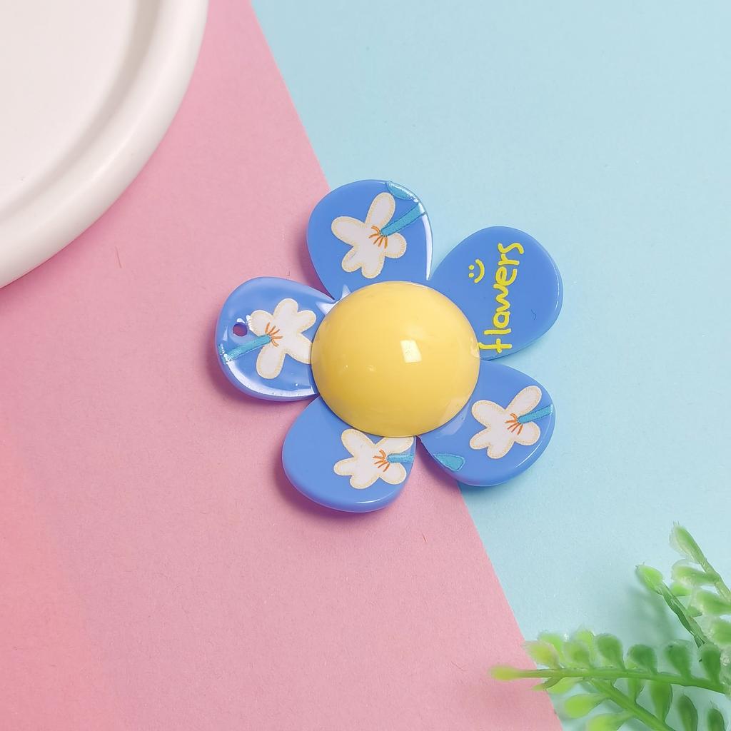 100pcs Flowers Slime Charms Scrapbooking Phone Case Decoration DIY Crafts Jewelry Making Accessories Girls Shoes Decorations