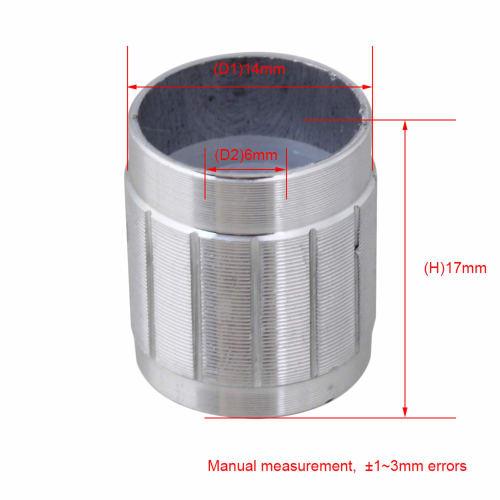 Yibuy 10 PCS Volume Control Rotary Knob, Exquisite Diameter 6mm, Silver