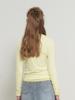 GENERALIDEA Airy Round Neck Pintuck T-Shirt [Lemon] / Gf1Lts505
