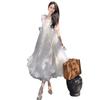 Bridal Wedding Robe, Fairy-Style Suspender Dress, Korean-Style Travel Photography Light Wedding Dress, Engagement Dress
