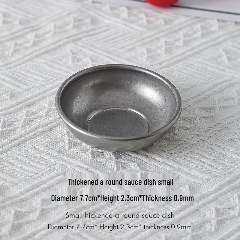 Koreanisches BBQ Edelstahl Würzteller für den Heim- und Gewerbegebrauch