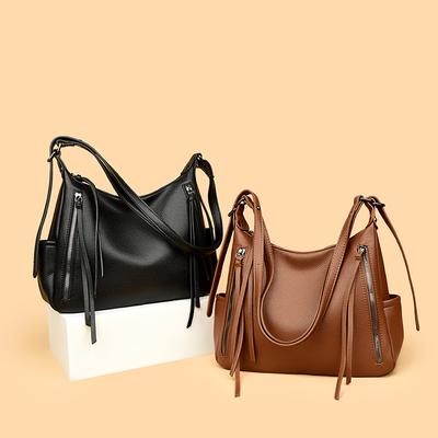 Women's Bag Retro Style Large Capacity Shoulder Bag Women's Fashion Versatile Work Commuting Texture Women's Messenger Bag