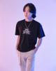 INDIGO MIDNIGHT Blade Edge Short Sleeve T-Shirt Black