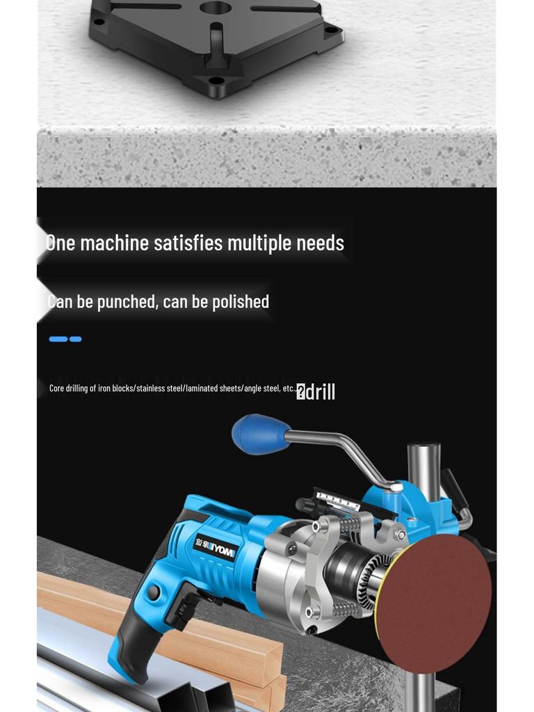Compact Multi-Functional Electric Drill Stand for Industrial & Home Use
