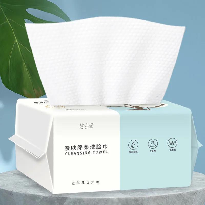 50/100Pcs Extra Thick Disposable Facial Towels - Gentle and Absorbent Cotton Makeup Remover Wipes