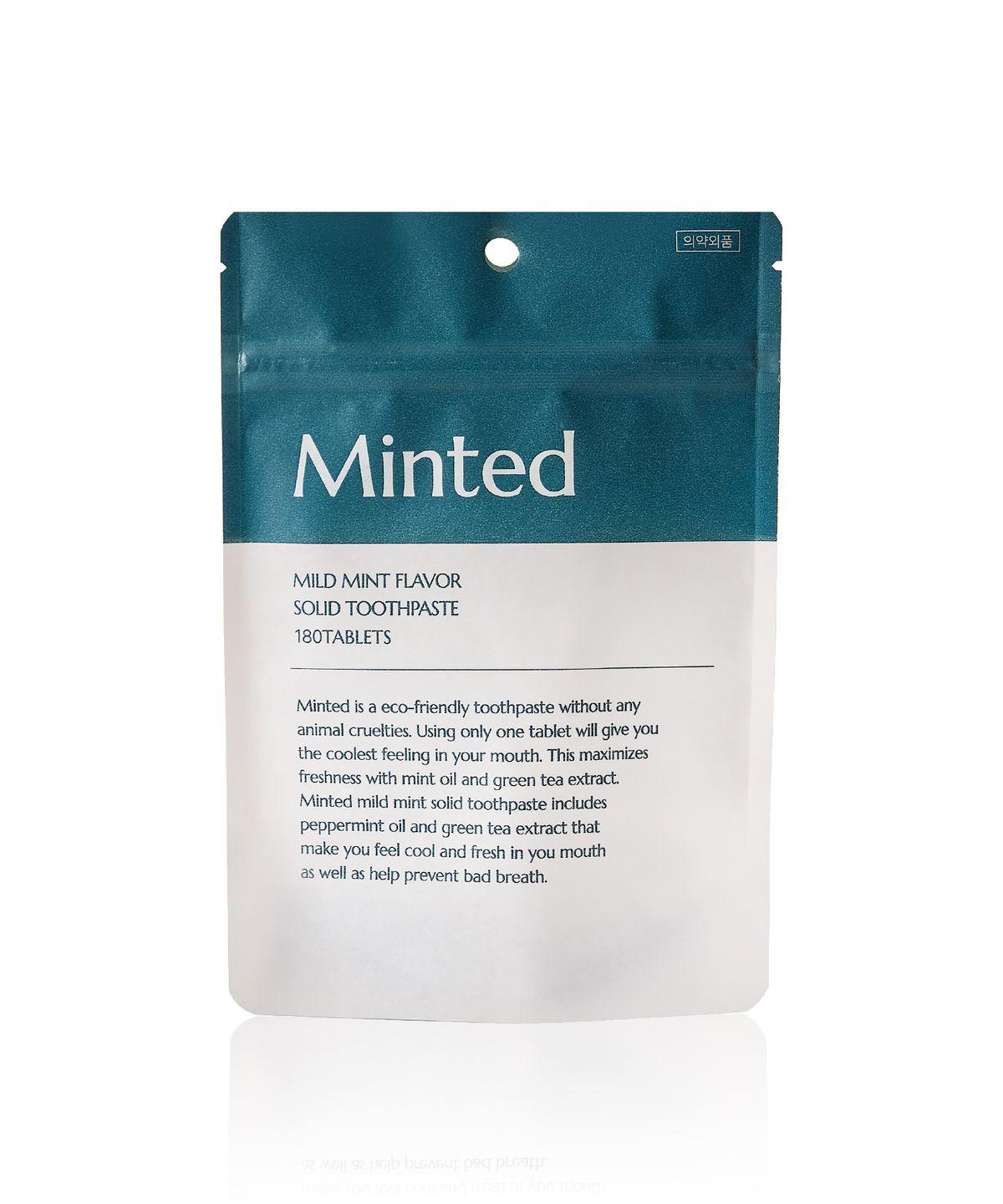 Mild Mint Solid Toothpaste 180 Tablets (3-Month Supply)