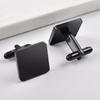Stainless Steel Mirror Polished Men's Business Cufflinks