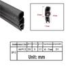 U-Shaped Waterproof Dustproof Rubber Sealing Strip for Cabinets and Car Doors