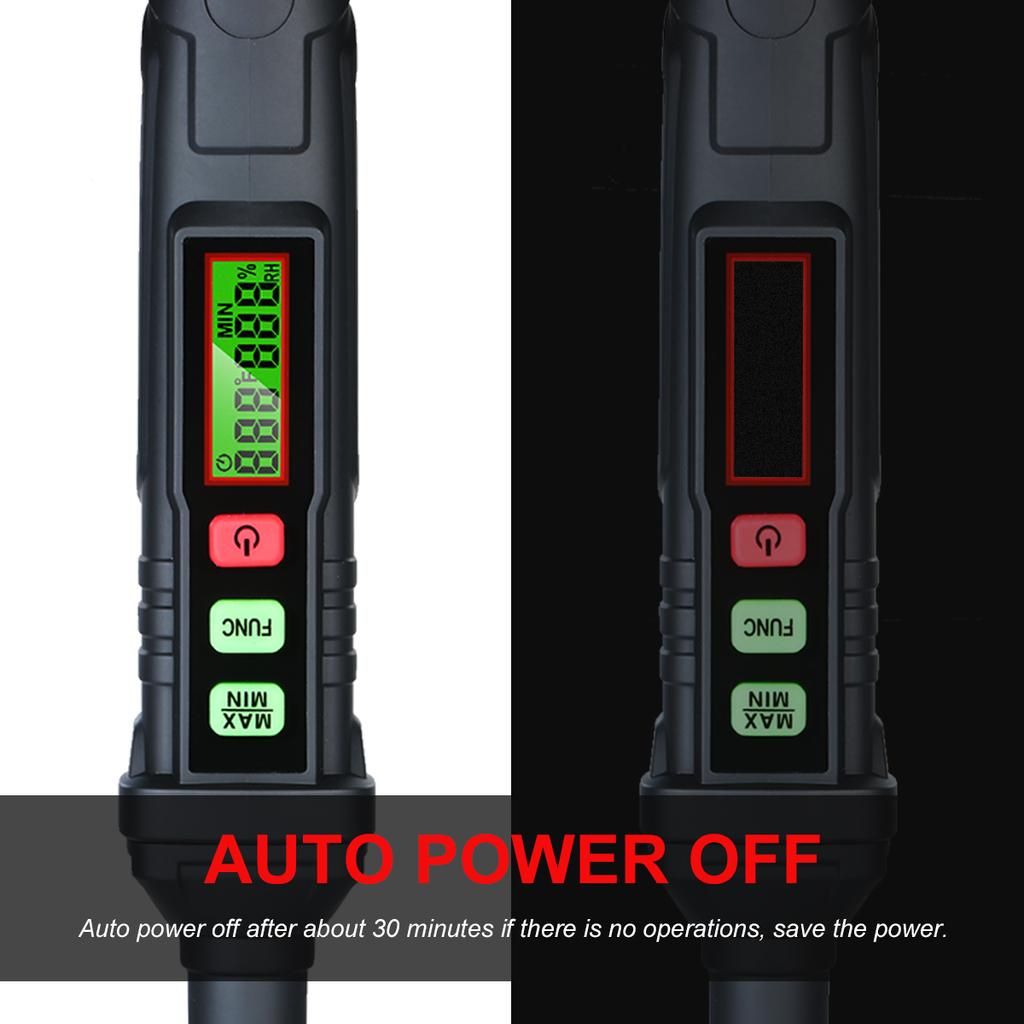 HABOTEST 4-in-1 Digital Psychrometer Portable Thermo-Hygrometer Mini Temperature and Humidity Meter