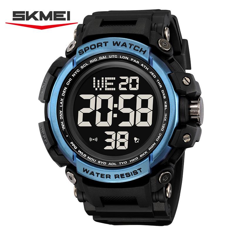 Large Dial Electronic Watch Outdoor Sports Student Watch Multifunctional Waterproof Electronic Watch
